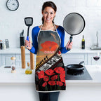 Personalised Remembering ANZAC Lest We Forget Apron Vintage Film Frame Memorial Red Poppy