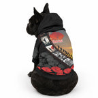 Personalised Remembering ANZAC Lest We Forget Pet Hoodie Vintage Film Frame Memorial Red Poppy
