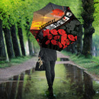 Personalised Remembering ANZAC Lest We Forget Umbrella Vintage Film Frame Memorial Red Poppy
