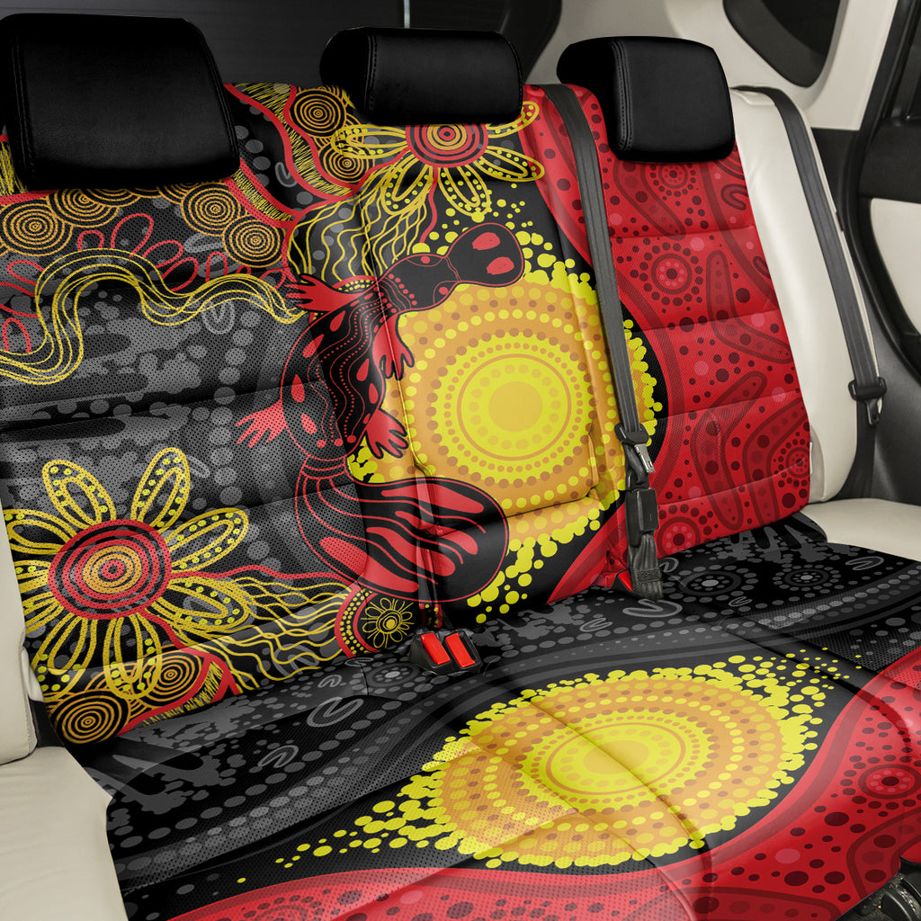 Platypus Aboriginal Art Style Back Car Seat Cover