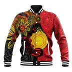 Platypus Aboriginal Art Style Baseball Jacket