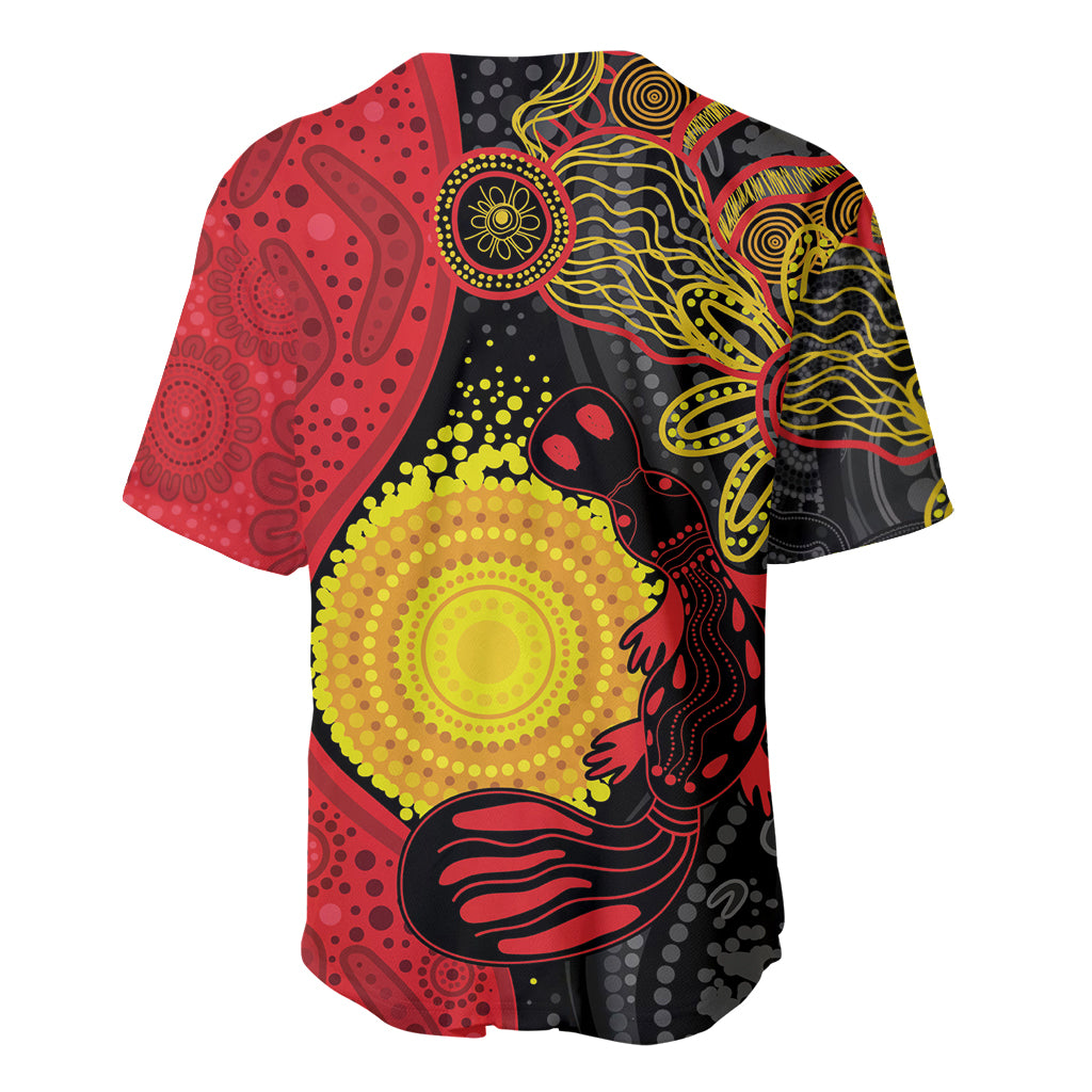Platypus Aboriginal Art Style Baseball Jersey