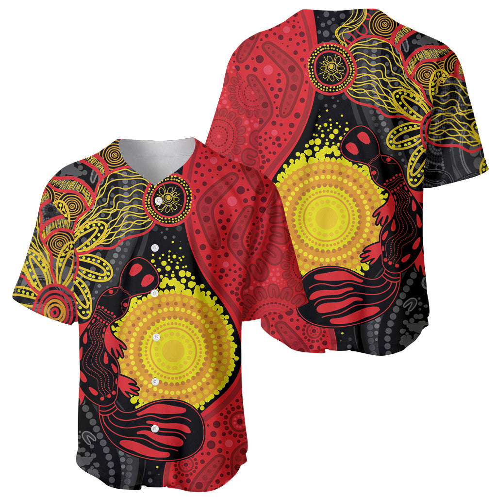 Platypus Aboriginal Art Style Baseball Jersey