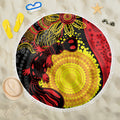 Platypus Aboriginal Art Style Beach Blanket