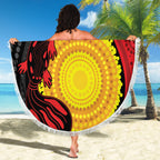 Platypus Aboriginal Art Style Beach Blanket