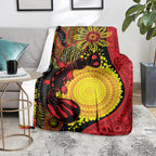 Platypus Aboriginal Art Style Blanket