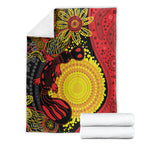 Platypus Aboriginal Art Style Blanket