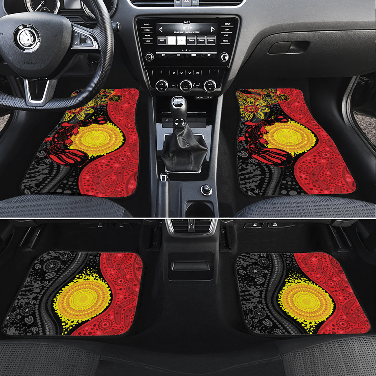 Platypus Aboriginal Art Style Car Mats