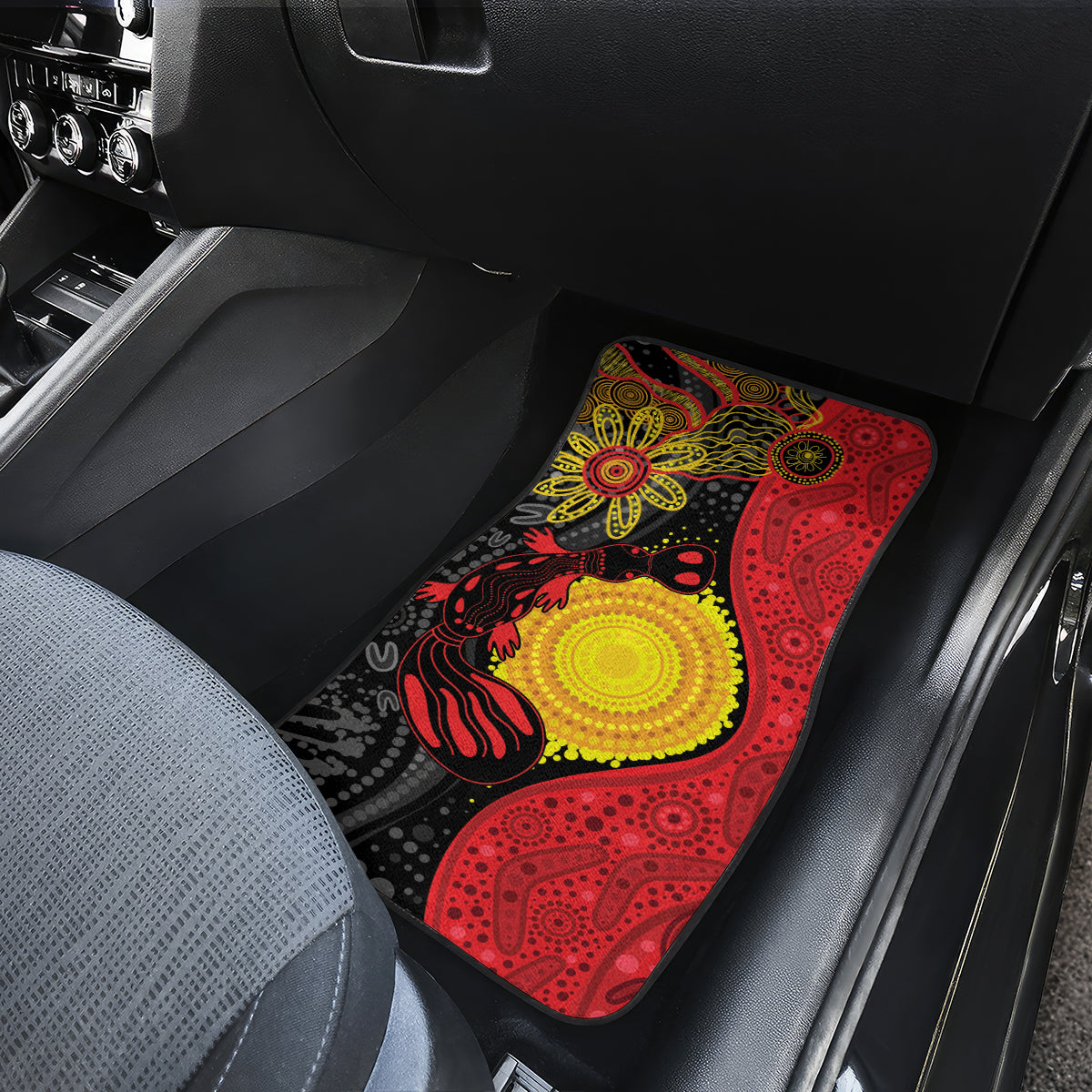 Platypus Aboriginal Art Style Car Mats