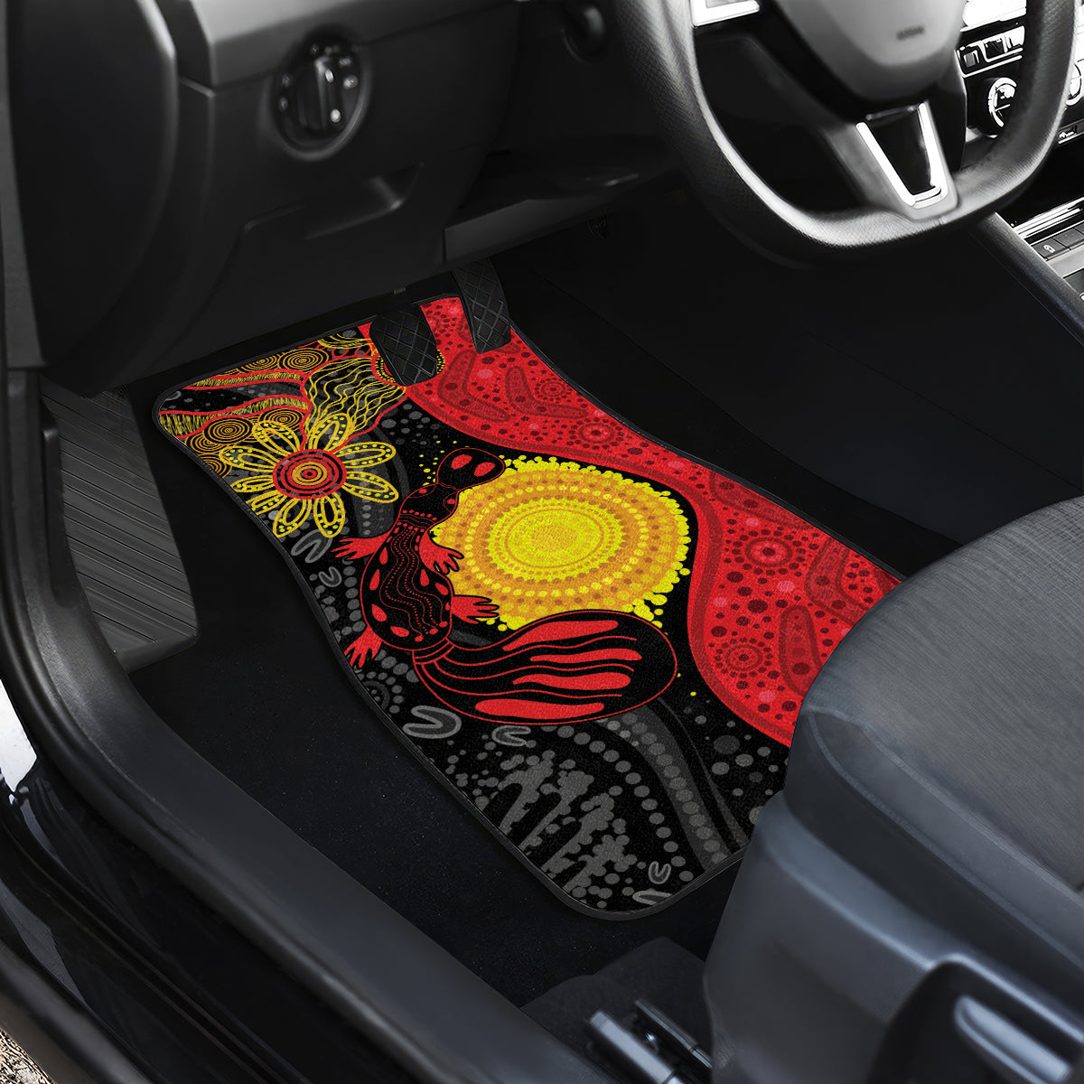 Platypus Aboriginal Art Style Car Mats