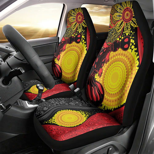 Platypus Aboriginal Art Style Car Seat Cover