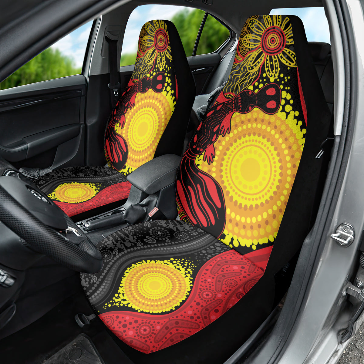 Platypus Aboriginal Art Style Car Seat Cover