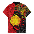 Platypus Aboriginal Art Style Family Matching Mermaid Dress and Hawaiian Shirt