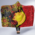 Platypus Aboriginal Art Style Hooded Blanket