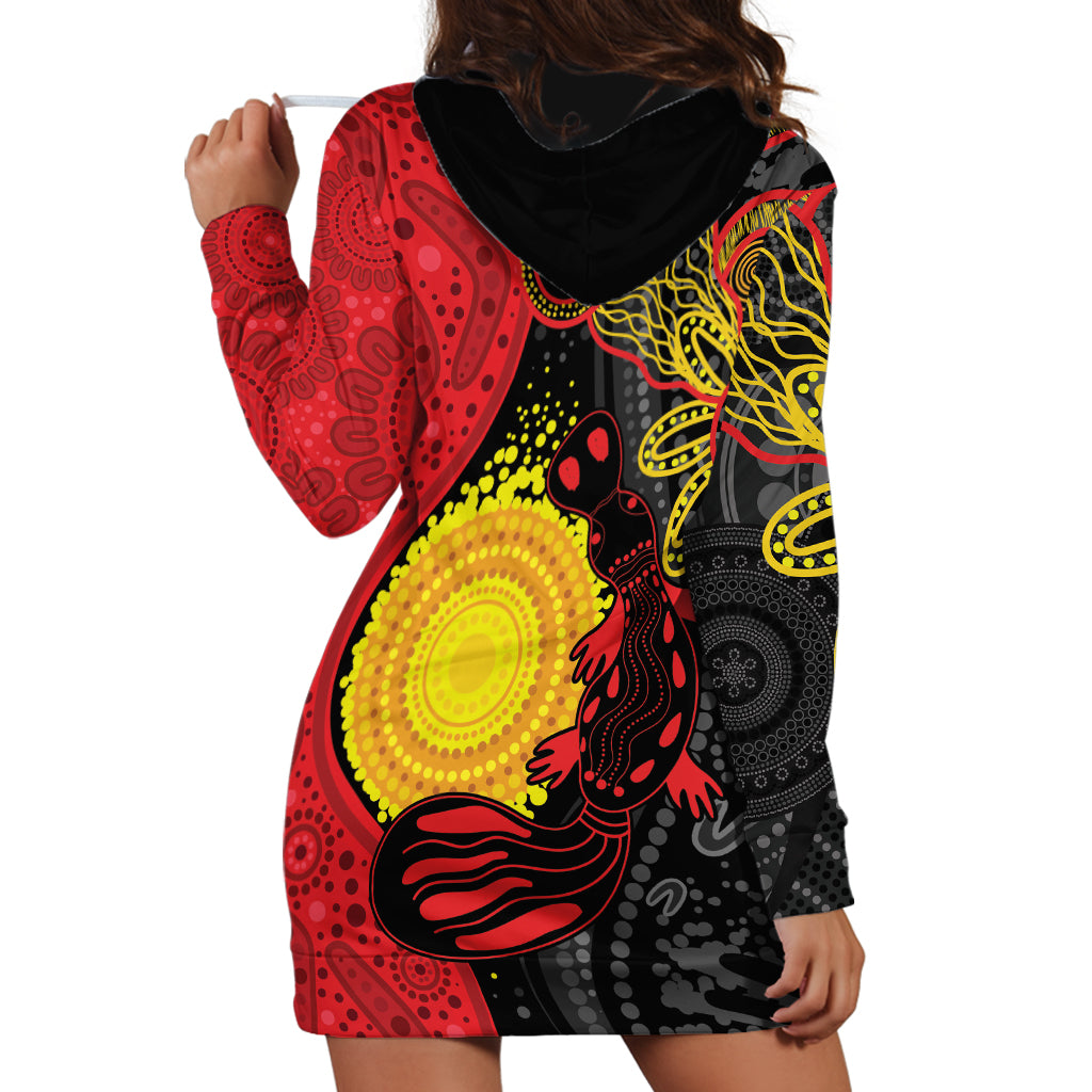 Platypus Aboriginal Art Style Hoodie Dress