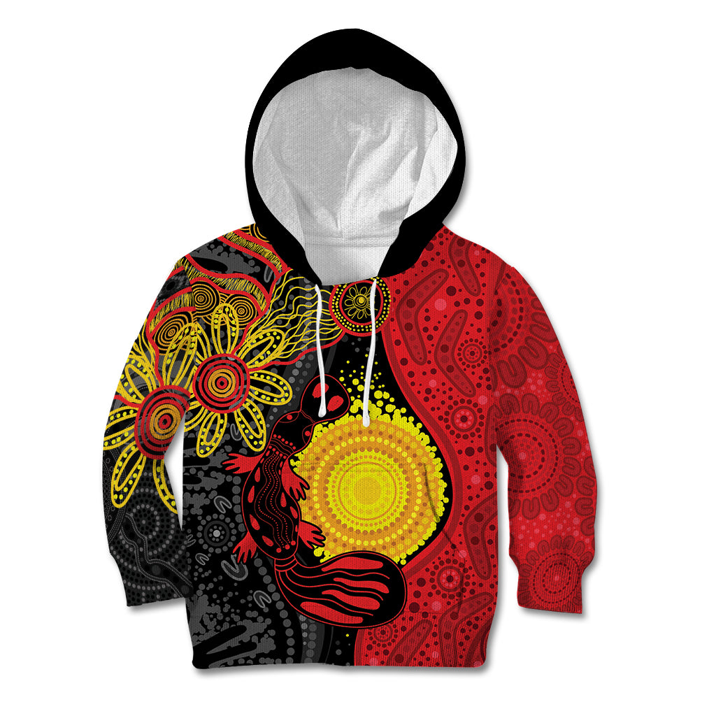 Platypus Aboriginal Art Style Kid Hoodie