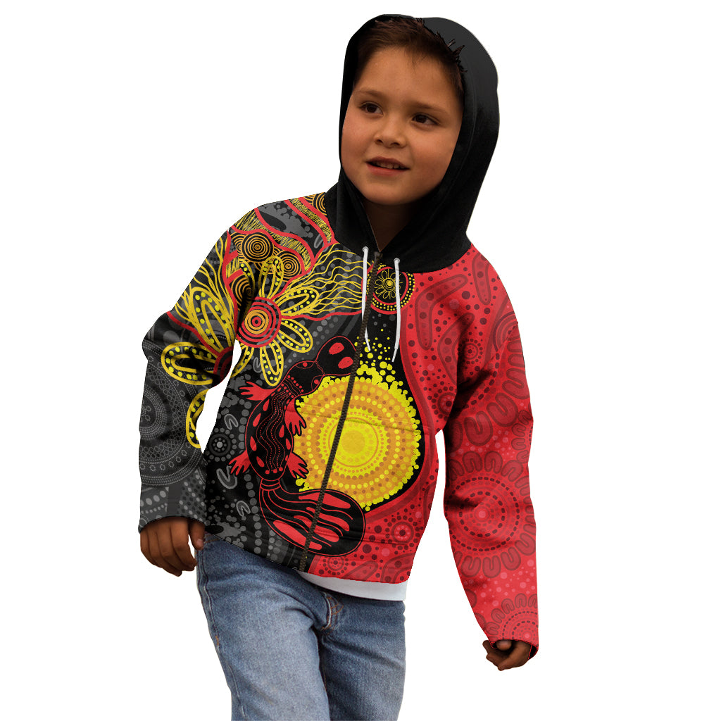 Platypus Aboriginal Art Style Kid Hoodie