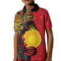 Platypus Aboriginal Art Style Kid Polo Shirt