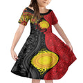 Platypus Aboriginal Art Style Kid Short Sleeve Dress