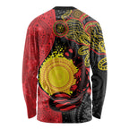 Platypus Aboriginal Art Style Long Sleeve Shirt