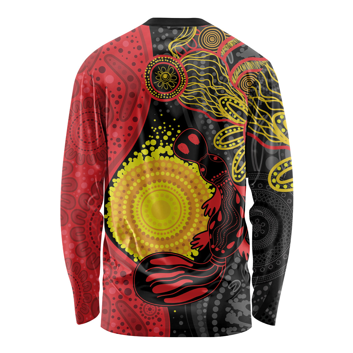 Platypus Aboriginal Art Style Long Sleeve Shirt