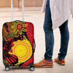 Platypus Aboriginal Art Style Luggage Cover