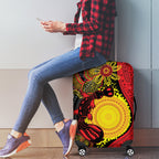 Platypus Aboriginal Art Style Luggage Cover