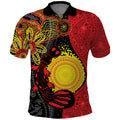 Platypus Aboriginal Art Style Polo Shirt