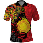 Platypus Aboriginal Art Style Polo Shirt