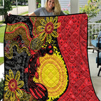 Platypus Aboriginal Art Style Quilt
