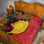 Platypus Aboriginal Art Style Quilt