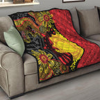 Platypus Aboriginal Art Style Quilt