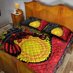 Platypus Aboriginal Art Style Quilt Bed Set