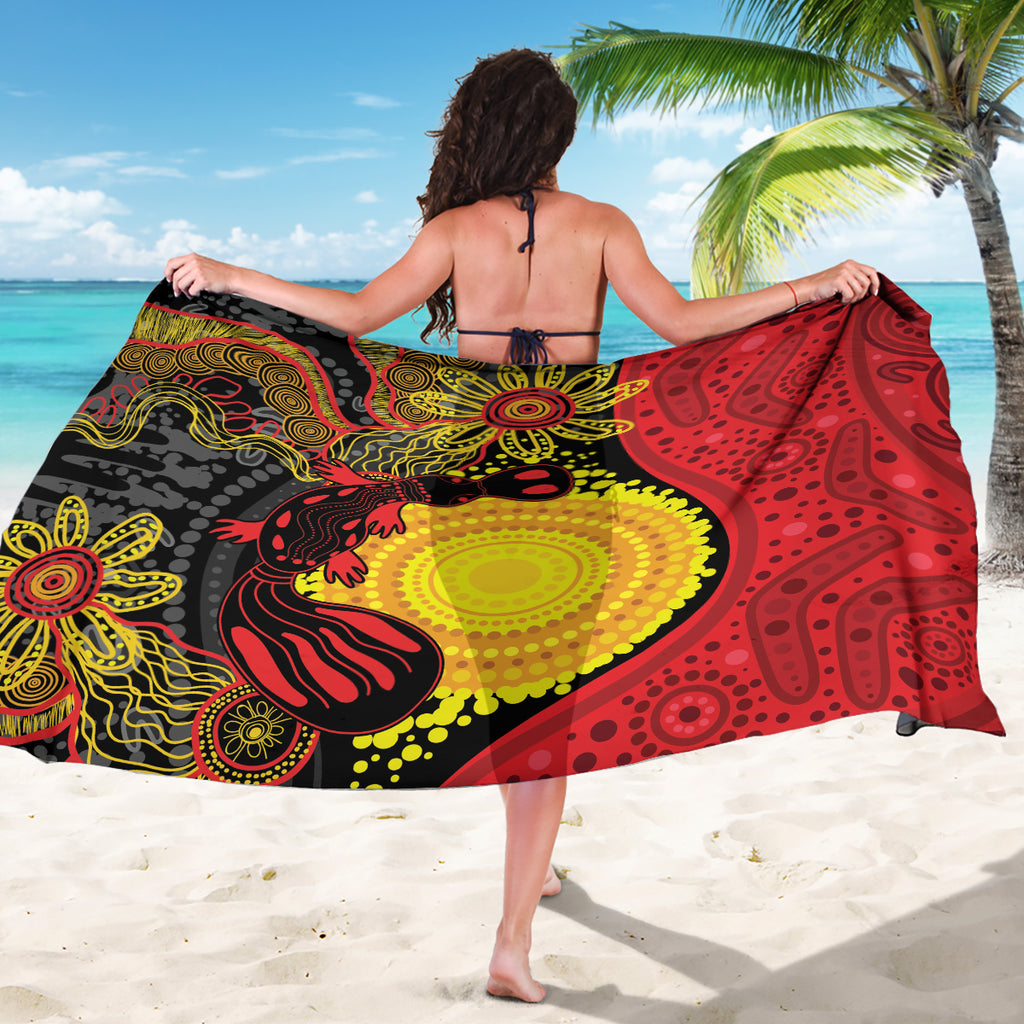 Platypus Aboriginal Art Style Sarong