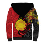 Platypus Aboriginal Art Style Sherpa Hoodie