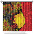 Platypus Aboriginal Art Style Shower Curtain