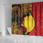 Platypus Aboriginal Art Style Shower Curtain