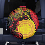 Platypus Aboriginal Art Style Spare Tire Cover