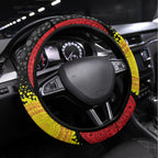 Platypus Aboriginal Art Style Steering Wheel Cover