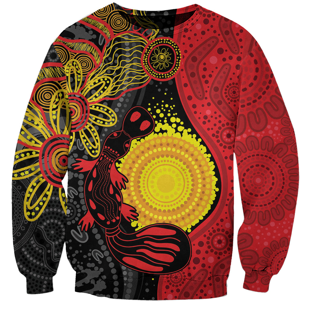 Platypus Aboriginal Art Style Sweatshirt
