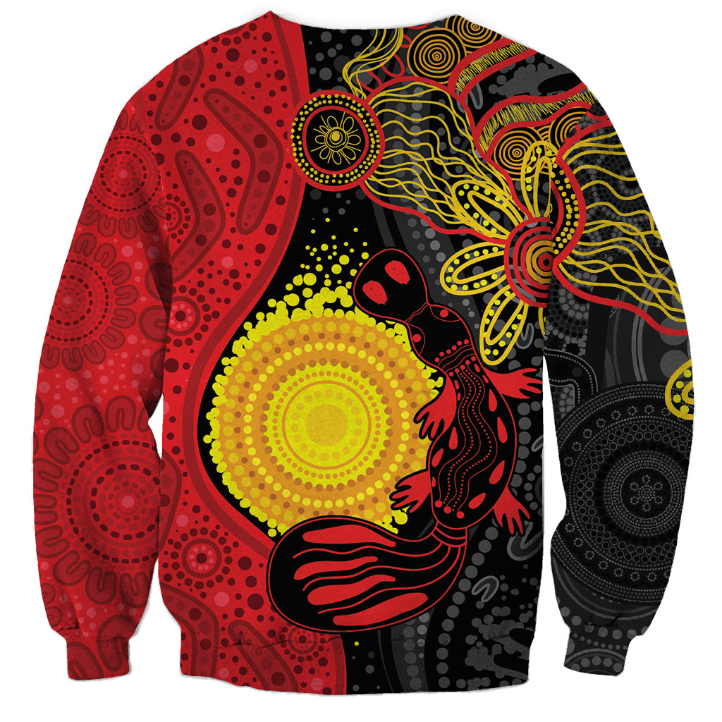 Platypus Aboriginal Art Style Sweatshirt