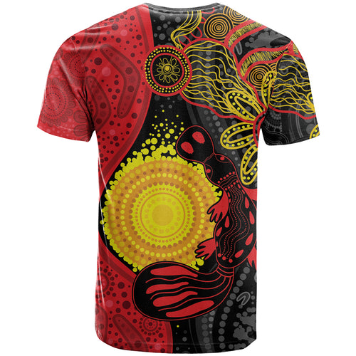 Platypus Aboriginal Art Style T Shirt