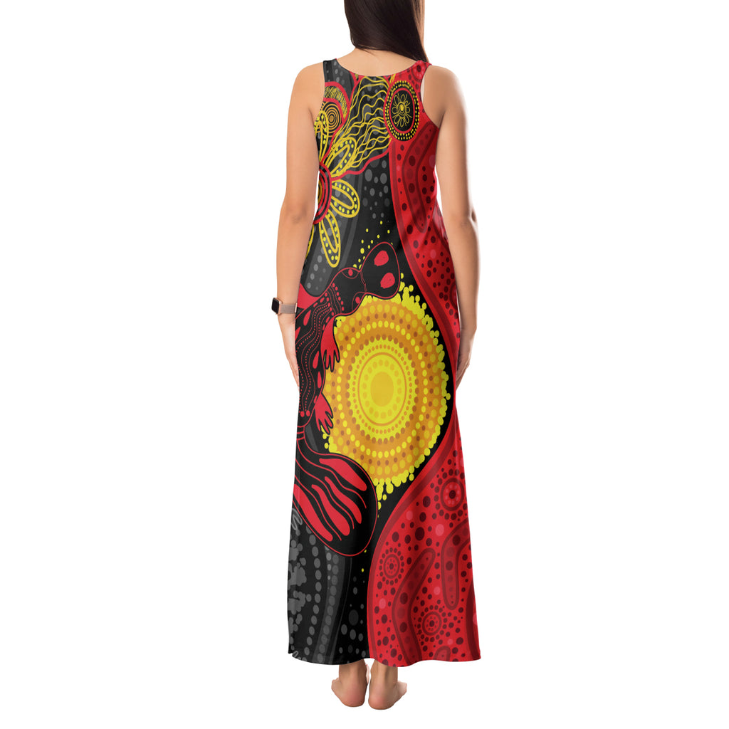 Platypus Aboriginal Art Style Tank Maxi Dress