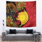 Platypus Aboriginal Art Style Tapestry