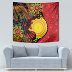 Platypus Aboriginal Art Style Tapestry