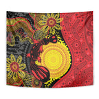 Platypus Aboriginal Art Style Tapestry