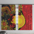 Platypus Aboriginal Art Style Window Curtain