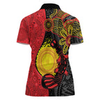 Platypus Aboriginal Art Style Women Polo Shirt