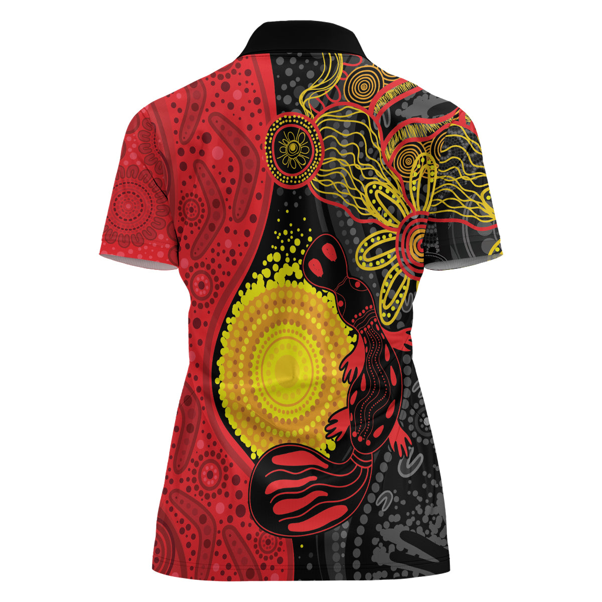 Platypus Aboriginal Art Style Women Polo Shirt