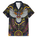 Custom Adelaide Football Family Matching Mermaid Dress and Hawaiian Shirt With Crow Aboriginal Art Style